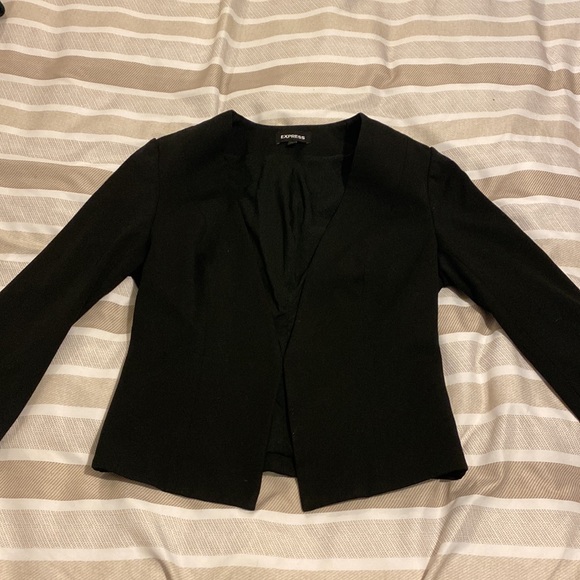 Express Women’s Black Blazer Size 6 - Picture 2 of 5